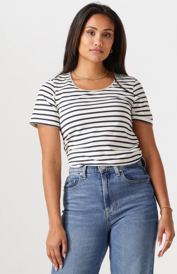 NUKUS Dames Tops & T-shirts Tirza Top Stripe Blauw - Foto 4