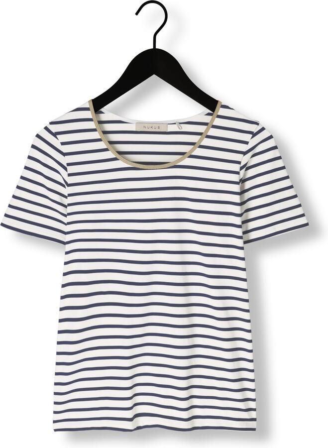 NUKUS Dames Tops & T-shirts Tirza Top Stripe Blauw