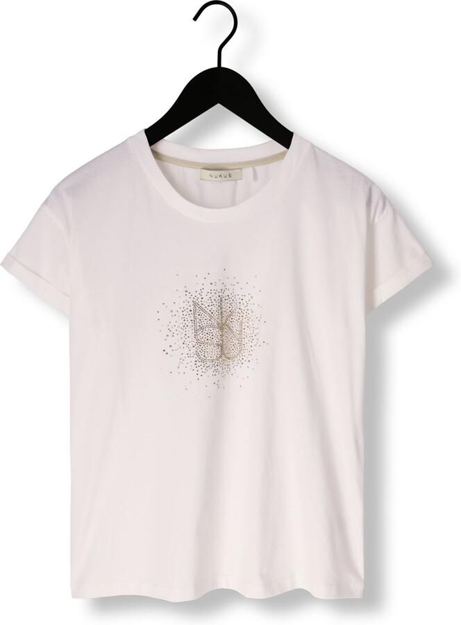 NUKUS Dames Tops & T-shirts Vilamoura Shirt Nk Strass Wit