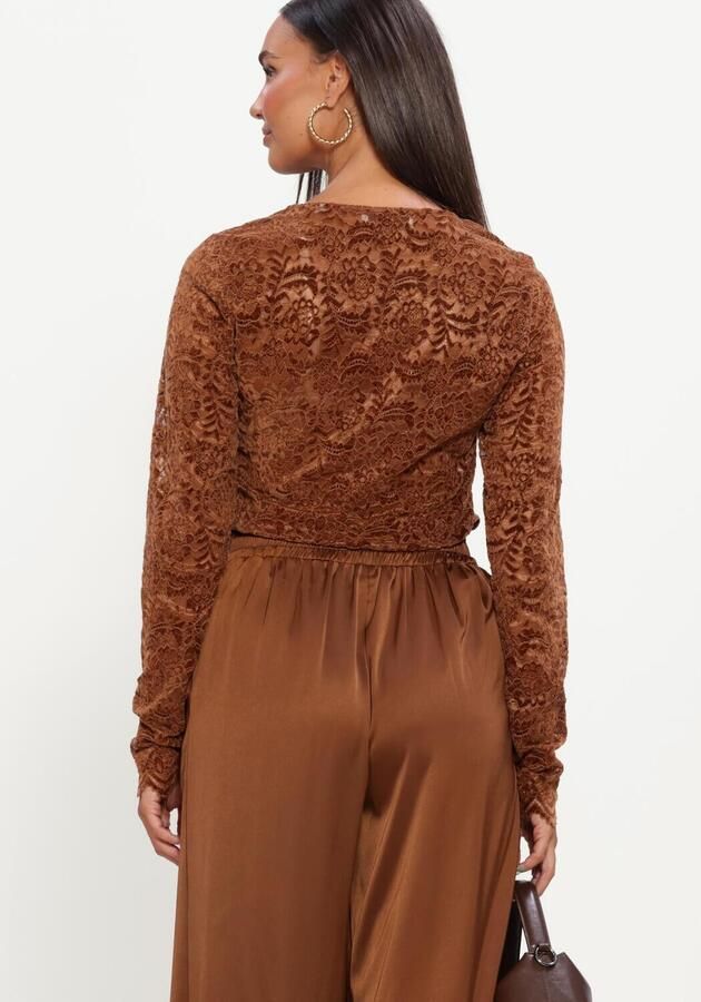 NUKUS Dames Tops & T-shirts Wies Top Lace Bruin - Foto 2