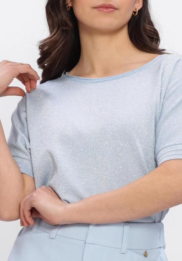 NUKUS Dames Tops & T-shirts Wies Top Lurex Lichtblauw - Foto 4