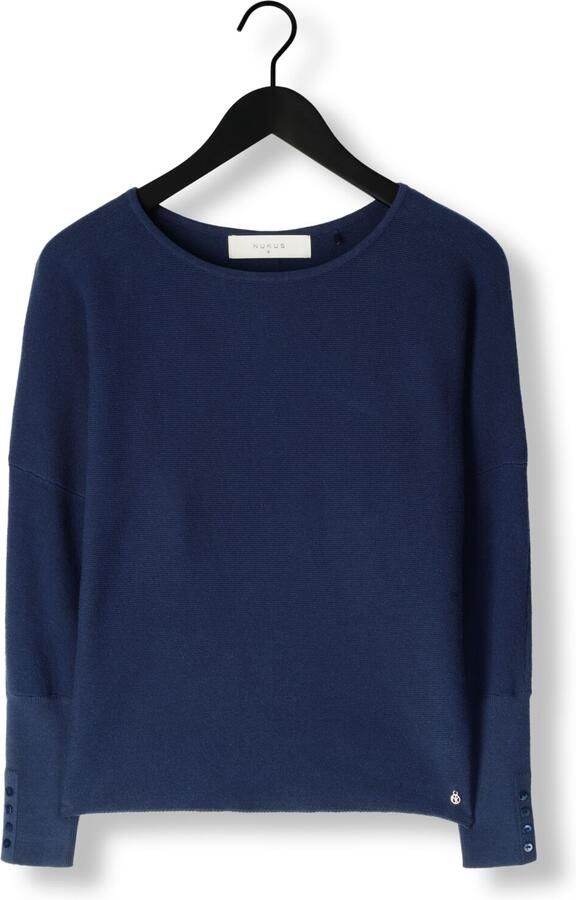 NUKUS Dames Truien & Vesten Batwing Pullover Plain Donkerblauw - Foto 2