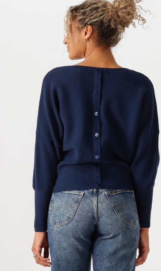 NUKUS Dames Truien & Vesten Batwing Pullover Plain Donkerblauw - Foto 3