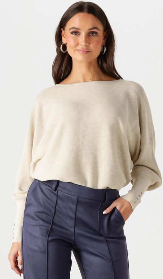 NUKUS Dames Truien & Vesten Batwing Pullover Plain Zand - Foto 4