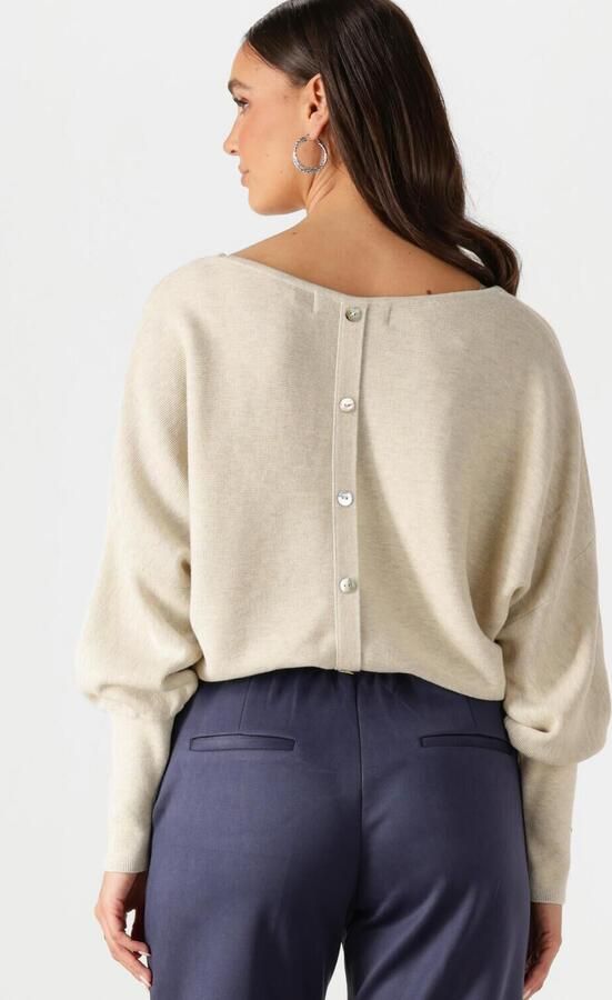 NUKUS Dames Truien & Vesten Batwing Pullover Plain Zand - Foto 3