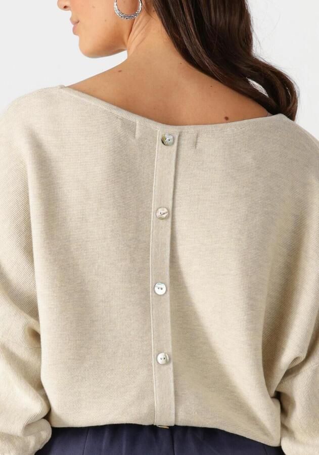 NUKUS Dames Truien & Vesten Batwing Pullover Plain Zand - Foto 1