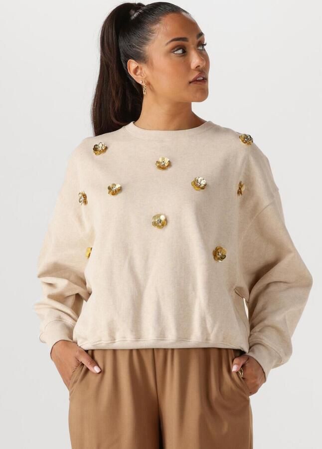 NUKUS Dames Truien & Vesten Beatriz Pullover Flower Beige - Foto 4