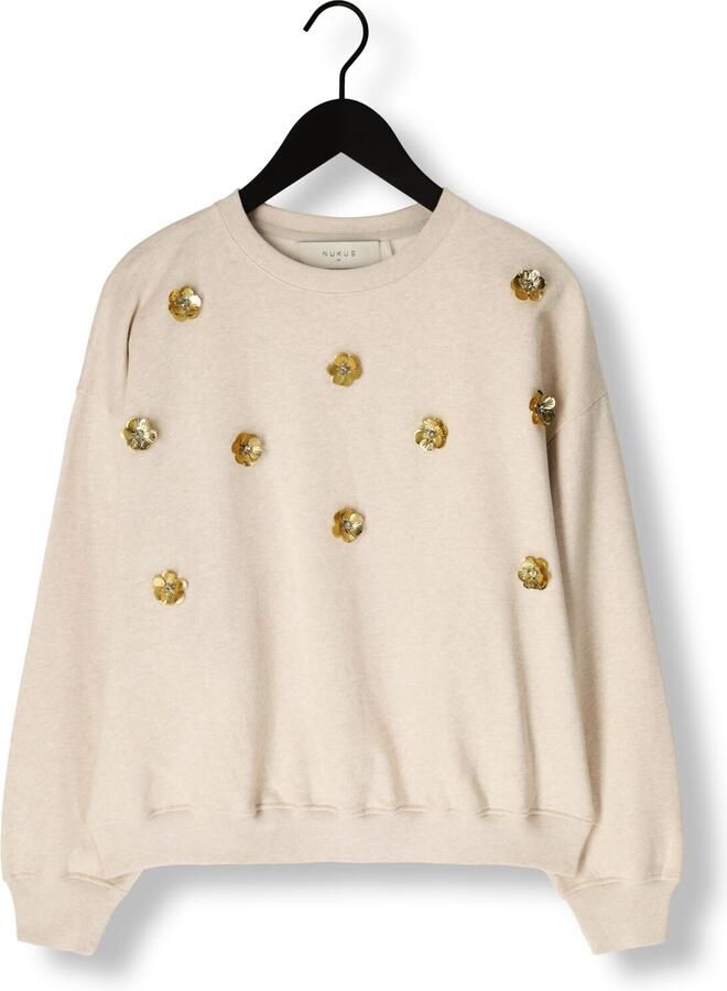 NUKUS Dames Truien & Vesten Beatriz Pullover Flower Beige