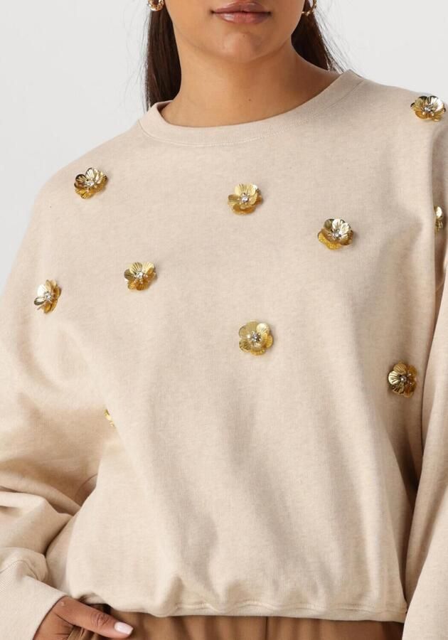 NUKUS Dames Truien & Vesten Beatriz Pullover Flower Beige - Foto 3