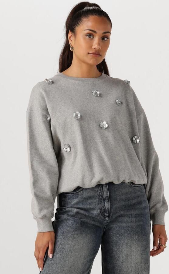 NUKUS Dames Truien & Vesten Beatriz Pullover Flower Grijs - Foto 4