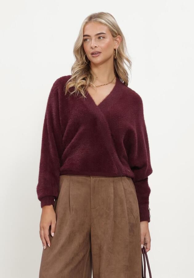 NUKUS Dames Truien & Vesten Beau Pullover Wrap Bordeaux