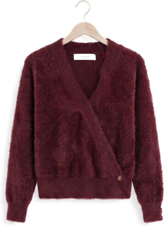 NUKUS Dames Truien & Vesten Beau Pullover Wrap Bordeaux - Foto 2