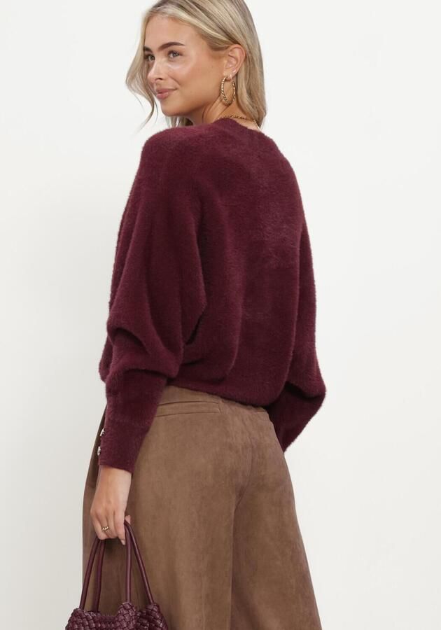 NUKUS Dames Truien & Vesten Beau Pullover Wrap Bordeaux - Foto 3