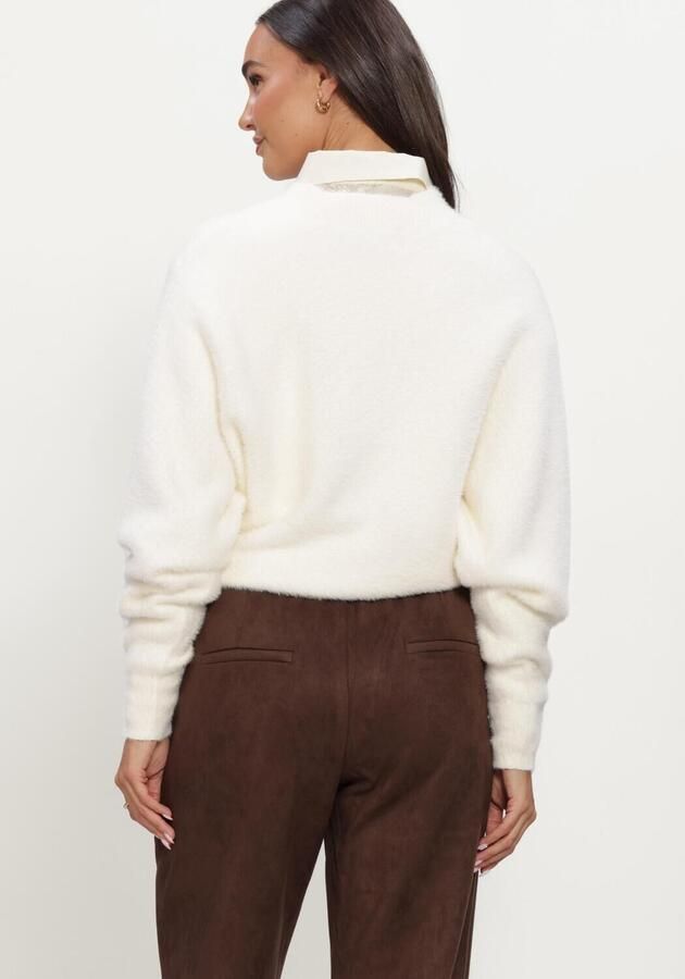 NUKUS Dames Truien & Vesten Beau Pullover Wrap Creme - Foto 2