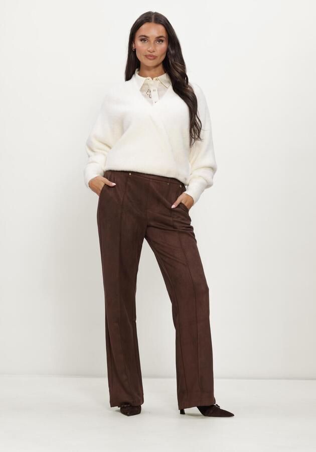 NUKUS Dames Truien & Vesten Beau Pullover Wrap Creme - Foto 4