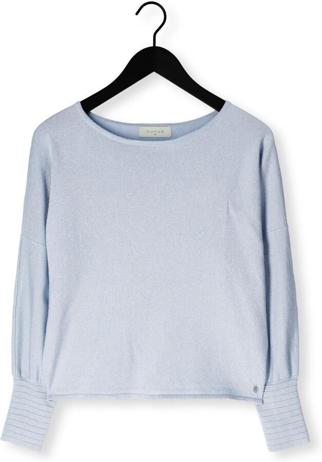 NUKUS Dames Truien & Vesten Jorien Pullover Lurex Lichtblauw - Foto 4