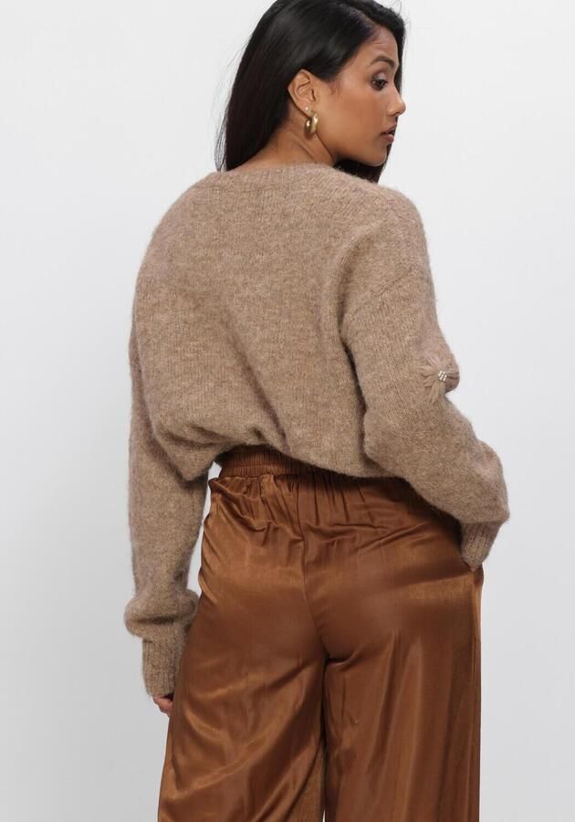 NUKUS Dames Truien & Vesten Konstanza Pullover Flower Camel - Foto 3