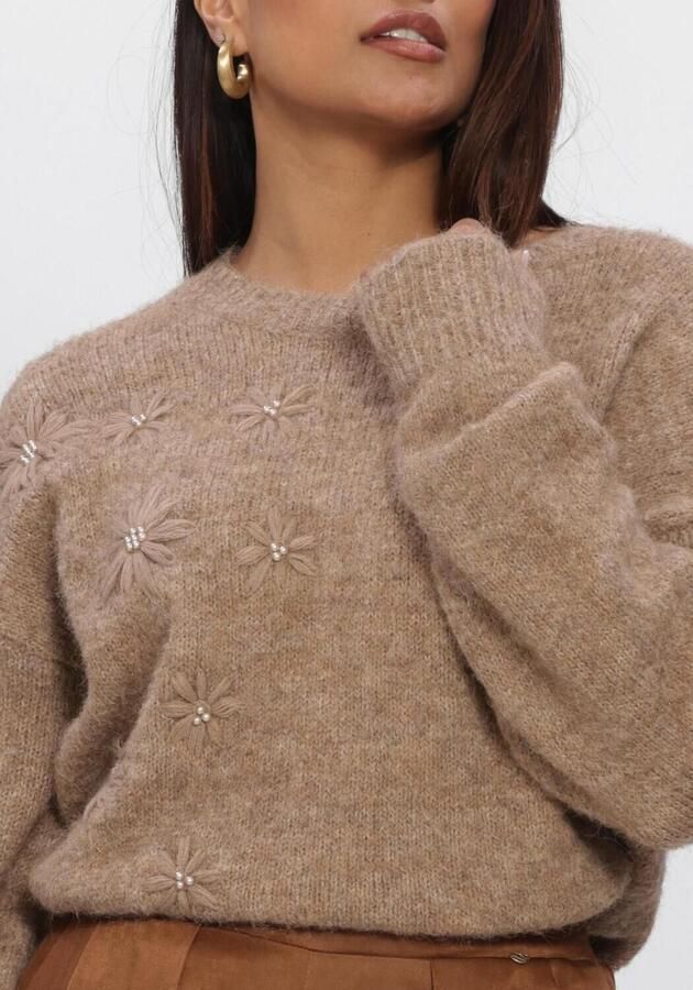 NUKUS Dames Truien & Vesten Konstanza Pullover Flower Camel - Foto 4