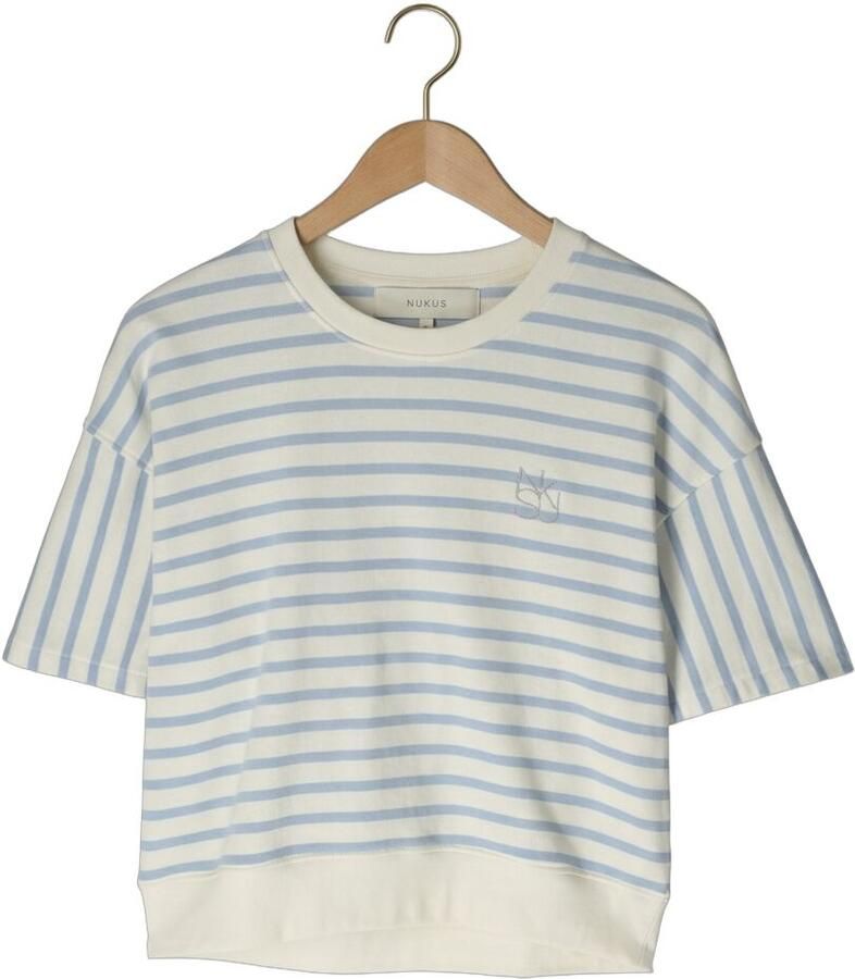 NUKUS Dames Truien & Vesten Lotte Pullover Stripe Lichtblauw - Foto 2
