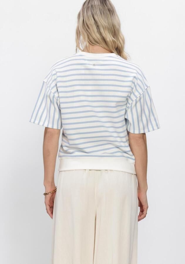 NUKUS Dames Truien & Vesten Lotte Pullover Stripe Lichtblauw - Foto 3