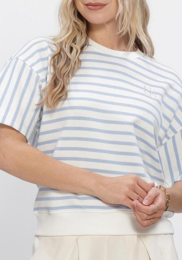 NUKUS Dames Truien & Vesten Lotte Pullover Stripe Lichtblauw - Foto 4