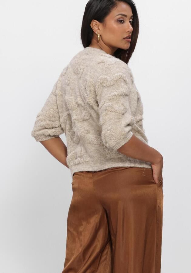 NUKUS Dames Truien & Vesten Maggy Cardigan Ss Beige - Foto 3