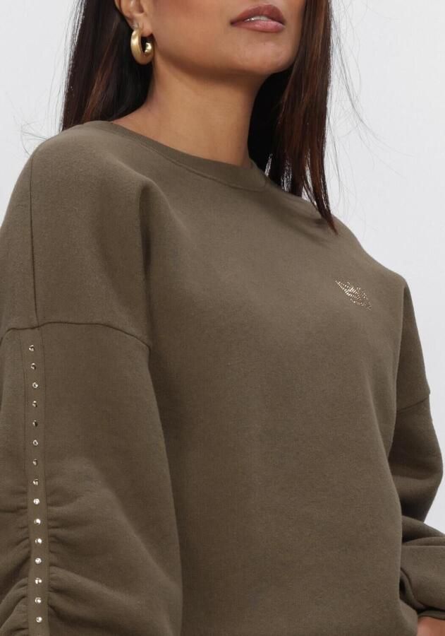 NUKUS Dames Truien & Vesten Olivia Pullover Studs Khaki - Foto 3