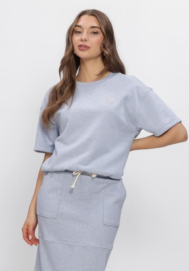 NUKUS Dames Truien & Vesten Roos Pullover Lurex Lichtblauw