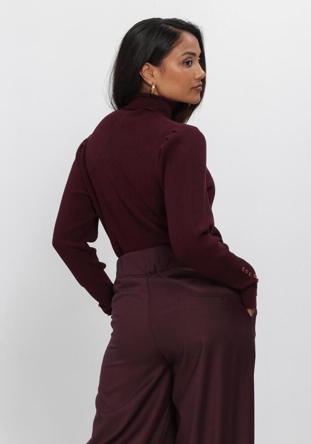 NUKUS Dames Truien & Vesten Silvi Pullover Plain Bordeaux - Foto 2