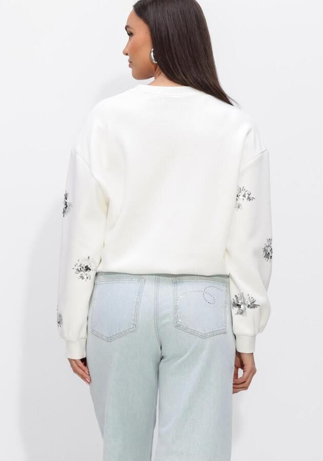 NUKUS Dames Truien & Vesten Suzanne Pullover Paillet Gebroken Wit - Foto 2