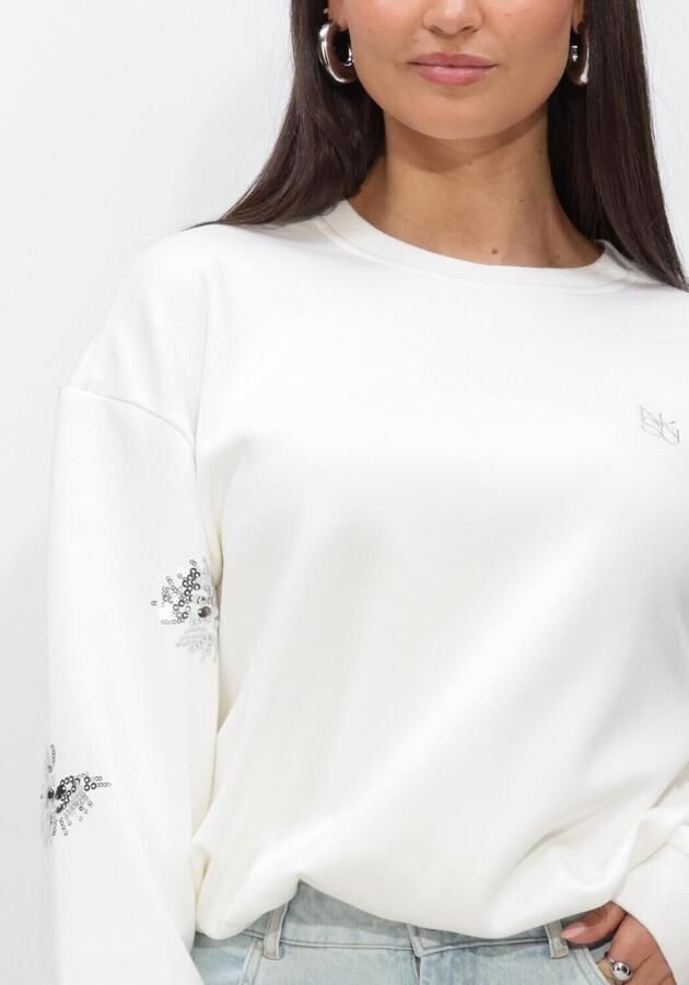 NUKUS Dames Truien & Vesten Suzanne Pullover Paillet Gebroken Wit - Foto 3