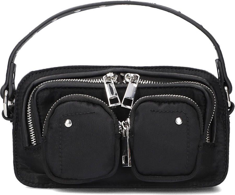 Núnoo Helena Schoudertas Zwart Zilver Black Dames