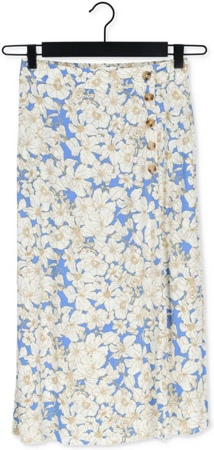 Object Blauwe Midi Rok Victooria Liliti Multicolor Dames