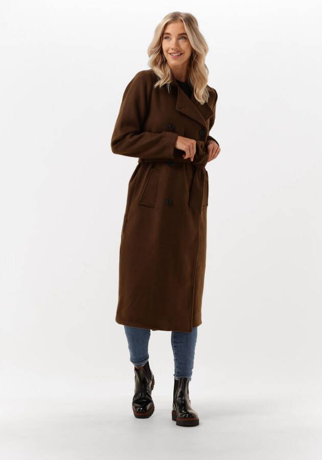Object Bruine Mantel Clara Wool Coat