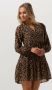 OBJECT jurk OBJMILA van gerecycled polyester bruin - Thumbnail 1