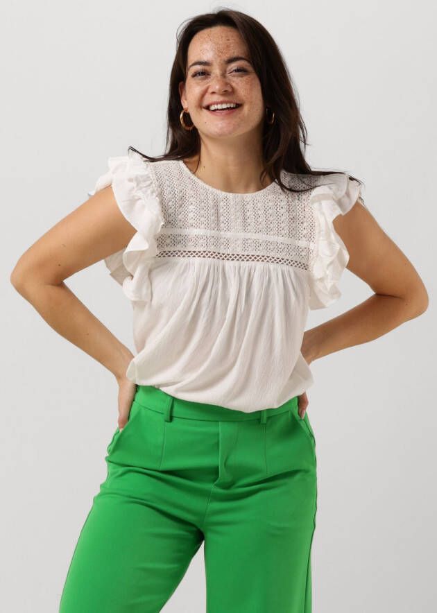 OBJECT Dames Tops & T-shirts Nao S l Top 126 Gebroken Wit