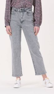 Object grijze hoge taille wijde jeans enkelhoogte valt kleiner