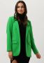 OBJECT rechtvallende blazer OBJSIGRID van gerecycled polyester groen - Thumbnail 1