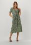 Object Groene Midi Jurk Objisabella 2 4 Multicolor Dames - Thumbnail 1