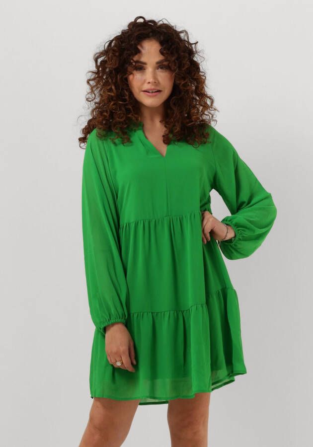 OBJECT Dames Jurken Objmila Gia L s Dress Groen