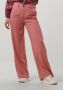 OBJECT wide leg pantalon OBJLISA van gerecycled polyester roze - Thumbnail 1