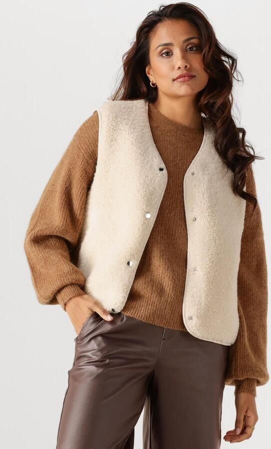 OBJECT Dames Blazers Objella New Waistcoat Creme - Foto 4