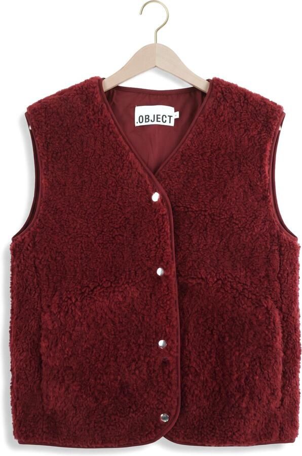 OBJECT Dames Blazers Objella Waistcoat Noos Bordeaux - Foto 4