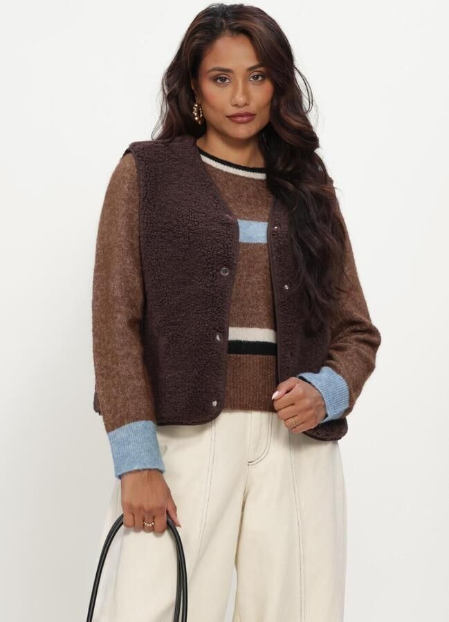 OBJECT Dames Blazers Objella Waistcoat Noos Bruin