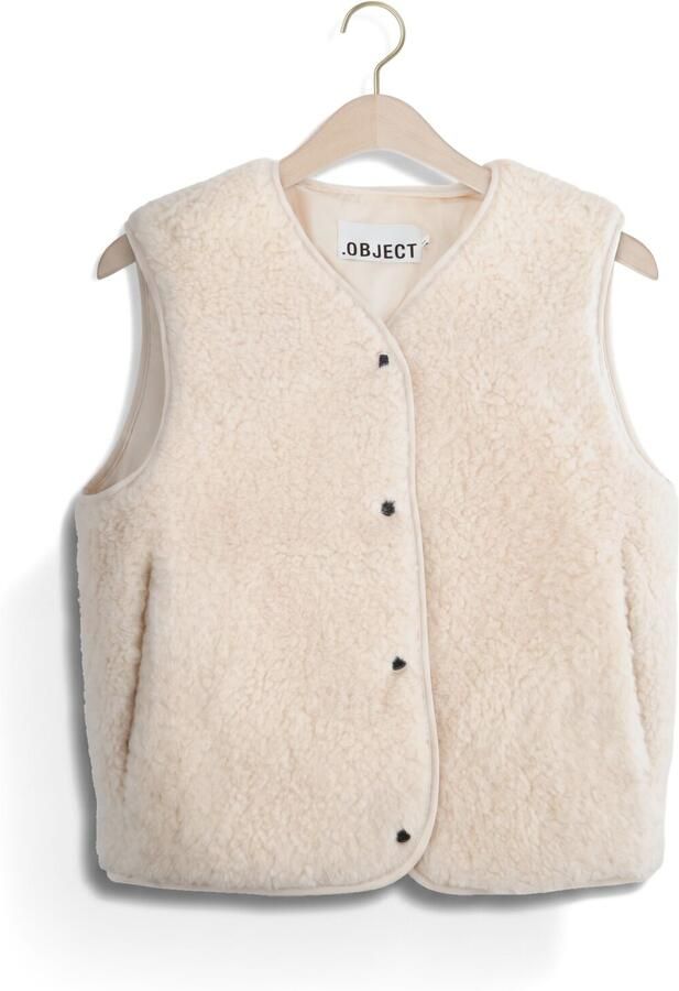 OBJECT Dames Blazers Objella Waistcoat Noos Creme - Foto 4