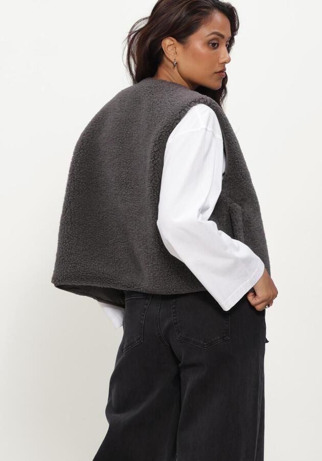 OBJECT Dames Blazers Objella Waistcoat Noos Donkergrijs - Foto 2