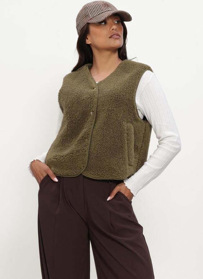 OBJECT Dames Blazers Objella Waistcoat Noos Olijf