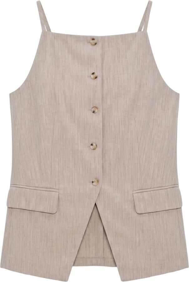 OBJECT Dames Blazers Objivalo Sl Rewaistcoat Beige - Foto 4