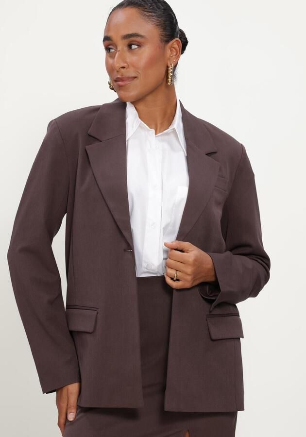 OBJECT Dames Blazers Objlisa Lo Blazer Noos Bruin - Foto 4