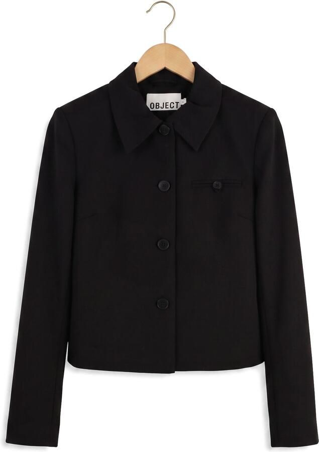 OBJECT Dames Blazers Objlisa Re L s Short Blazer Jacket Noos Zwart - Foto 2